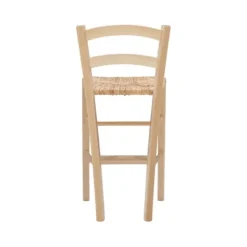 Bar Stools & Counter Height Stools-Kirkland's Home Wood And Seagrass Counter Stools, Set Of 2 Brown
