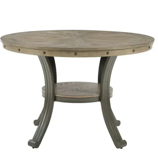 Dining Sets-Kirkland's Home Wood And Upholstered Chairs 5-Pc. Dining Set Gray