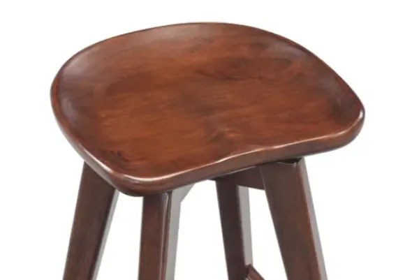 Bar Stools & Counter Height Stools-Kirkland's Home Wood Backless Swivel Counter Stool Brown