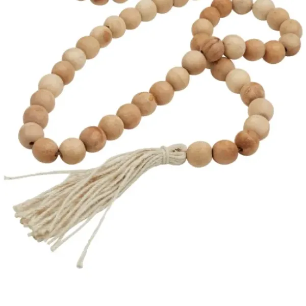 Decorative Accents-Kirkland's Home Wood Beaded Tassel Garland Black