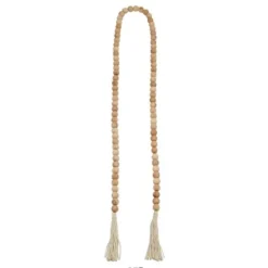 Decorative Accents-Kirkland's Home Wood Beaded Tassel Garland Black