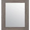 Framed Mirrors-Kirkland's Home Wood Beveled Frame Wall Mirror Gray
