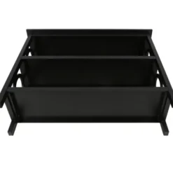 Bookshelves-Kirkland's Home Wood Cut-Out Circles Bookcase Black