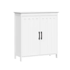 Bathroom Furniture-Kirkland's Home Wood 2-Door Storage Cabinet White