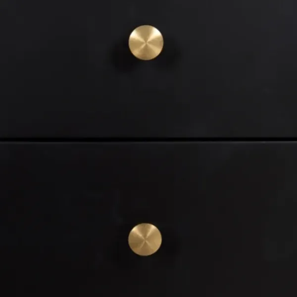 Accent & End Tables-Kirkland's Home Wood 2-Drawer Finco Accent Table Black