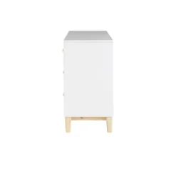 Dressers & Chests-Kirkland's Home Wood 6-Drawer Footed Dresser White