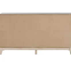 Dressers & Chests-Kirkland's Home Wood 6-Drawer Footed Dresser White