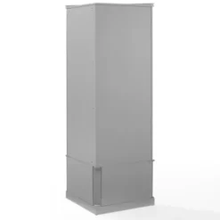 Entryway Furniture-Kirkland's Home Wood Drop Door Corner Hall Tree Gray