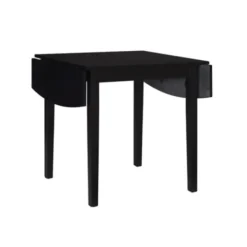 Dining Tables-Kirkland's Home Wood Drop Leaf Dining Table Black