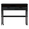 Office Furniture-Kirkland's Home Wood Extendable Desk Black