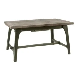 Dining Tables-Kirkland's Home Wood Extendable Dining Table Gray