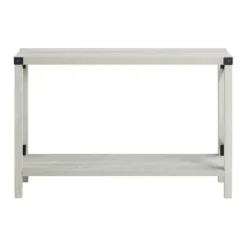 Entryway Furniture-Kirkland's Home Wood Farmhouse Console Table Gray