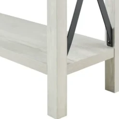 Entryway Furniture-Kirkland's Home Wood Farmhouse Console Table Gray