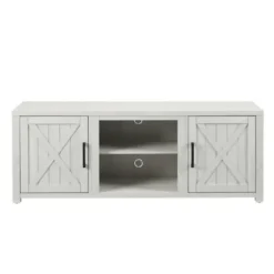 Tv Stands & Media Consoles-Kirkland's Home Wood Farmhouse Media Cabinet White