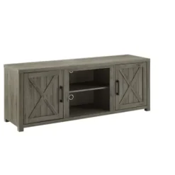 Tv Stands & Media Consoles-Kirkland's Home Wood Farmhouse Media Cabinet Gray