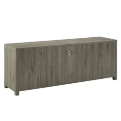 Tv Stands & Media Consoles-Kirkland's Home Wood Farmhouse Media Cabinet Gray