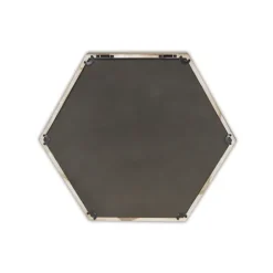 Decorative Mirrors-Kirkland's Home Wood Frame Hexagon Wall Mirror