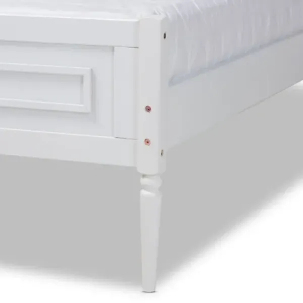 Beds & Headboards-Kirkland's Home Wood Full Platform Bed Frame White