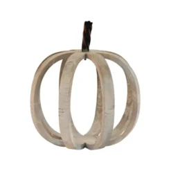 Statues & Figurines-Kirkland's Home Wood Geometric Chain Sculptures, Set Of 3 White