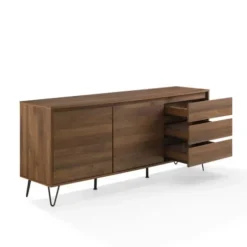 Tv Stands & Media Consoles-Kirkland's Home Wood Hairpin Legs Media Cabinet Brown