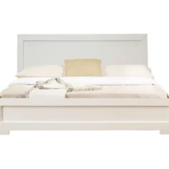 Beds & Headboards-Kirkland's Home Wood King Platform Bed And 2-Nightstand Set White