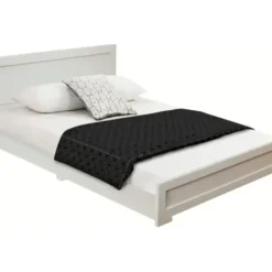 Beds & Headboards-Kirkland's Home Wood King Platform Bed And 2-Nightstand Set White