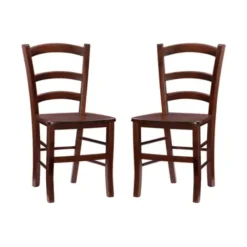 Dining Chairs-Kirkland's Home Wood Ladderback Dining Chairs, Set Of 2 Brown
