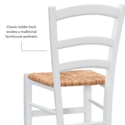 Dining Chairs-Kirkland's Home Wood Ladderback Dining Chairs, Set Of 2 White