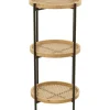 Accent & End Tables-Kirkland's Home Wood Mesh Woven 3-Tier Accent Table Brown