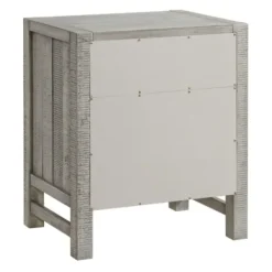 Nightstands-Kirkland's Home Wood Open Shelf Nightstand Gray