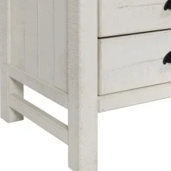Nightstands-Kirkland's Home Wood Open Shelf Nightstand White