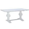 Dining Tables-Kirkland's Home Wood Pedestal Dining Table White