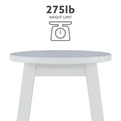 Bar Stools & Counter Height Stools-Kirkland's Home Wood Pub Classic Backless Counter Stool White