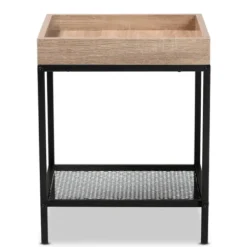 Accent & End Tables-Kirkland's Home Wood Raised Edge Side Table Brown