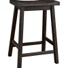 Bar Stools & Counter Height Stools-Kirkland's Home Wood Rectangular Counter Stools, Set Of 2 Brown