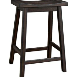 Bar Stools & Counter Height Stools-Kirkland's Home Wood Rectangular Counter Stools, Set Of 2 Brown