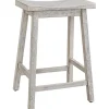 Bar Stools & Counter Height Stools-Kirkland's Home Wood Rectangular Counter Stools, Set Of 2 White