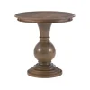 Accent & End Tables-Kirkland's Home Wood Round Base Side Table Brown