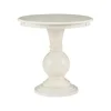 Accent & End Tables-Kirkland's Home Wood Round Base Side Table White