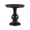 Accent & End Tables-Kirkland's Home Wood Round Base Side Table Black