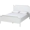 Beds & Headboards-Kirkland's Home Wood Scalloped Queen Bed Frame White