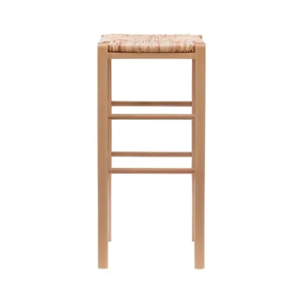 Bar Stools & Counter Height Stools-Kirkland's Home Wood Seagrass Backless 2-Pc. Bar Stool Set Tan