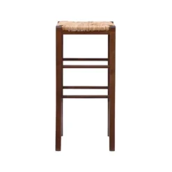 Bar Stools & Counter Height Stools-Kirkland's Home Wood Seagrass Backless 2-Pc. Bar Stool Set Brown