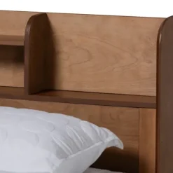 Beds & Headboards-Kirkland's Home Wood Shelves Full Platform Bed Brown