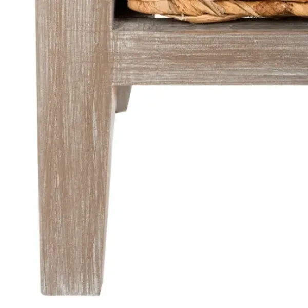 Accent & End Tables-Kirkland's Home Wood Side Table With Baskets Gray