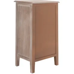 Accent & End Tables-Kirkland's Home Wood Side Table With Baskets Gray