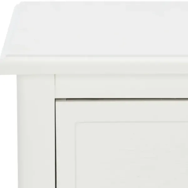 Accent & End Tables-Kirkland's Home Wood Side Table With Baskets White