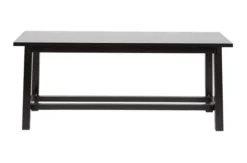 Benches & Ottomans-Kirkland's Home Wood Simple Farmhouse Bench Black