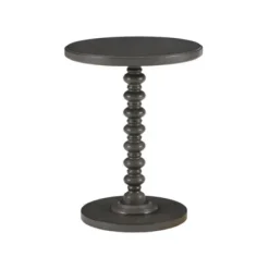 Accent & End Tables-Kirkland's Home Wood Spindle Side Table Gray