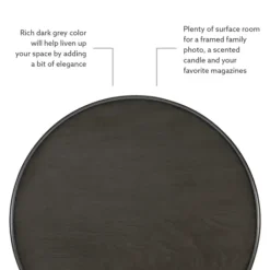 Accent & End Tables-Kirkland's Home Wood Spindle Side Table Gray